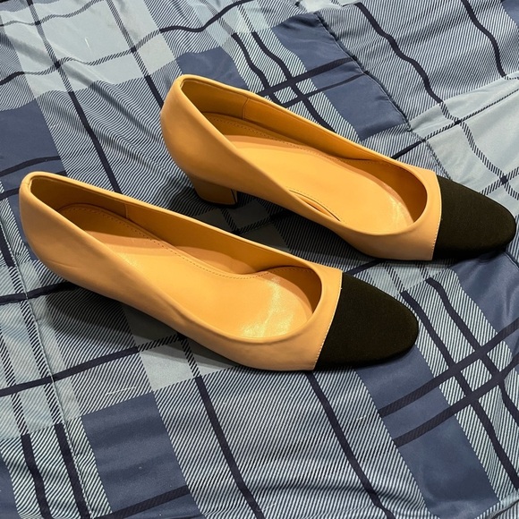 New 🆕 Women Chunky Pumps Splicing Round Toe Pumps Office Shoes 11 - Picture 6 of 8